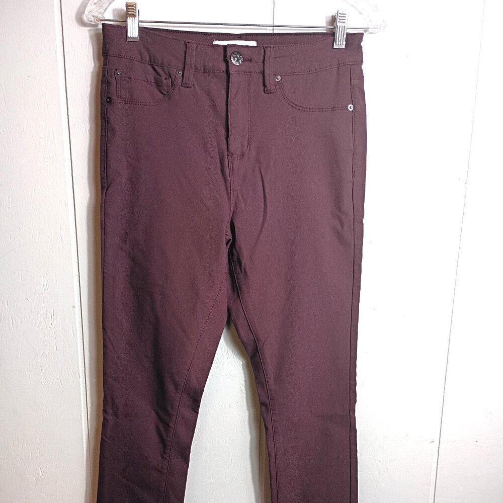 Royalty for Me Brown YMI Jeans Pants Skinny Womens Large Stretch Flat Front